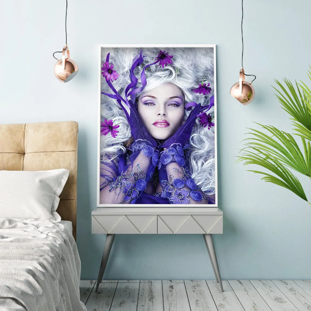 Beautiful Woman - Full Round Drill Diamond Painting 30*40CM