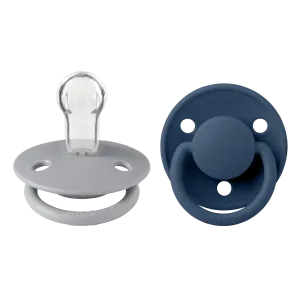 BIBS Pacifier Duo De Lux | Silicone | Cloud/Steel Blue