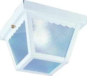 Boston Harbor 6276WH-3L Porch Light, 120 V, 60 W, Steel Fixture, White Fixture :EA: QUANTITY: 1
