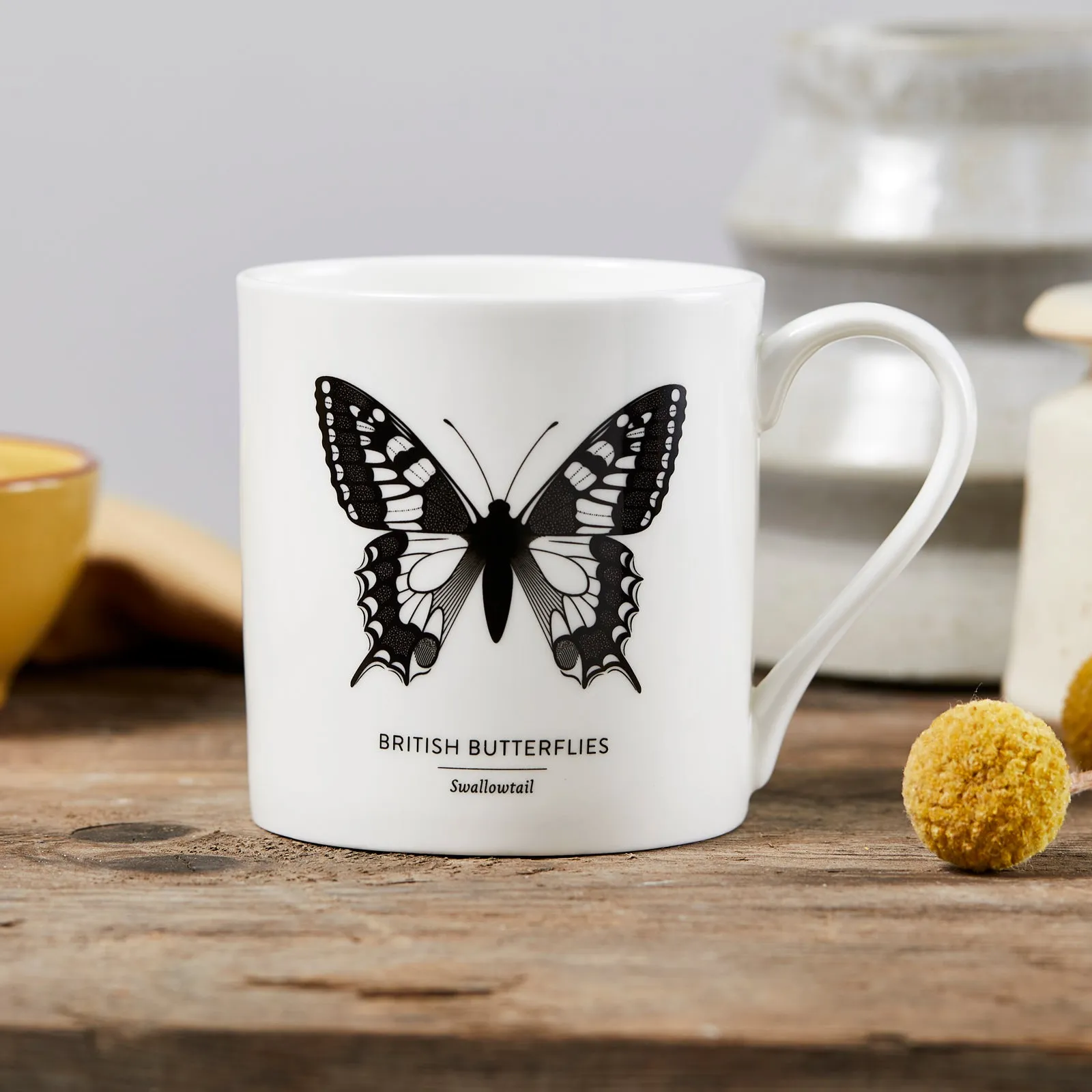 'British Butterflies: Swallowtail' Fine China Mug