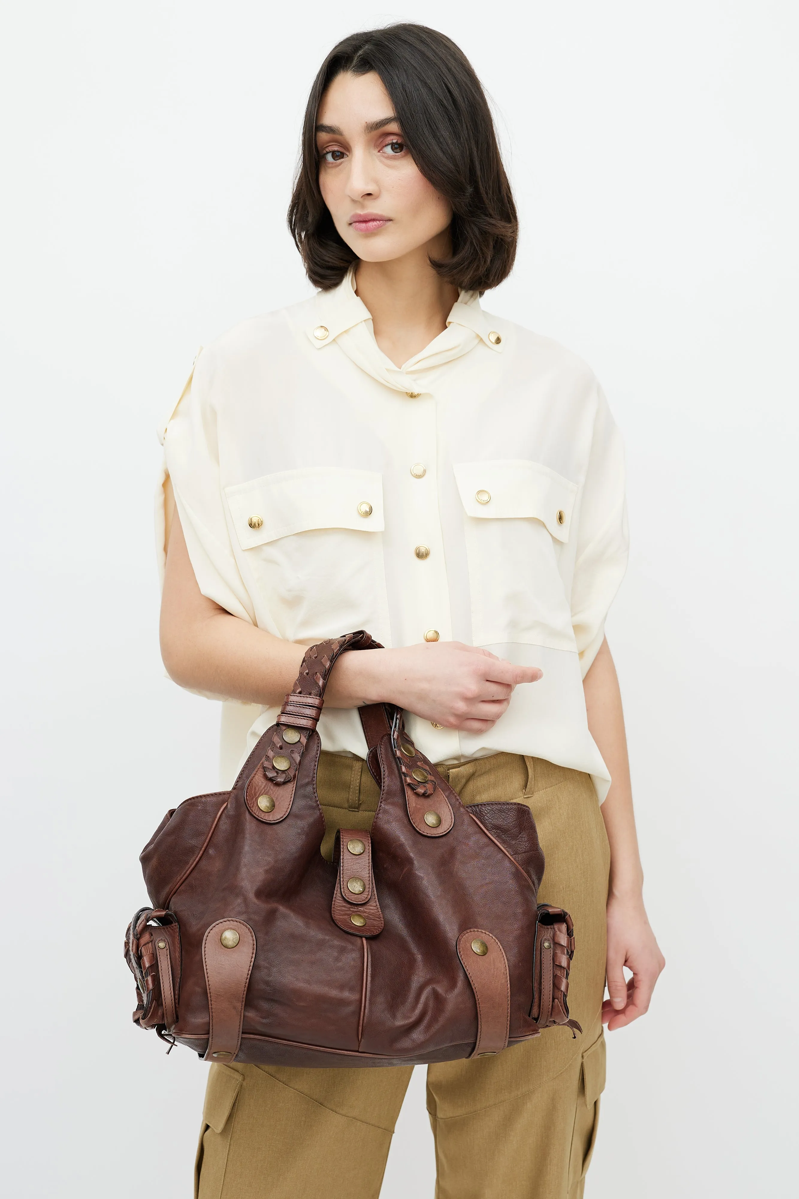 Brown Leather Silverado Bag