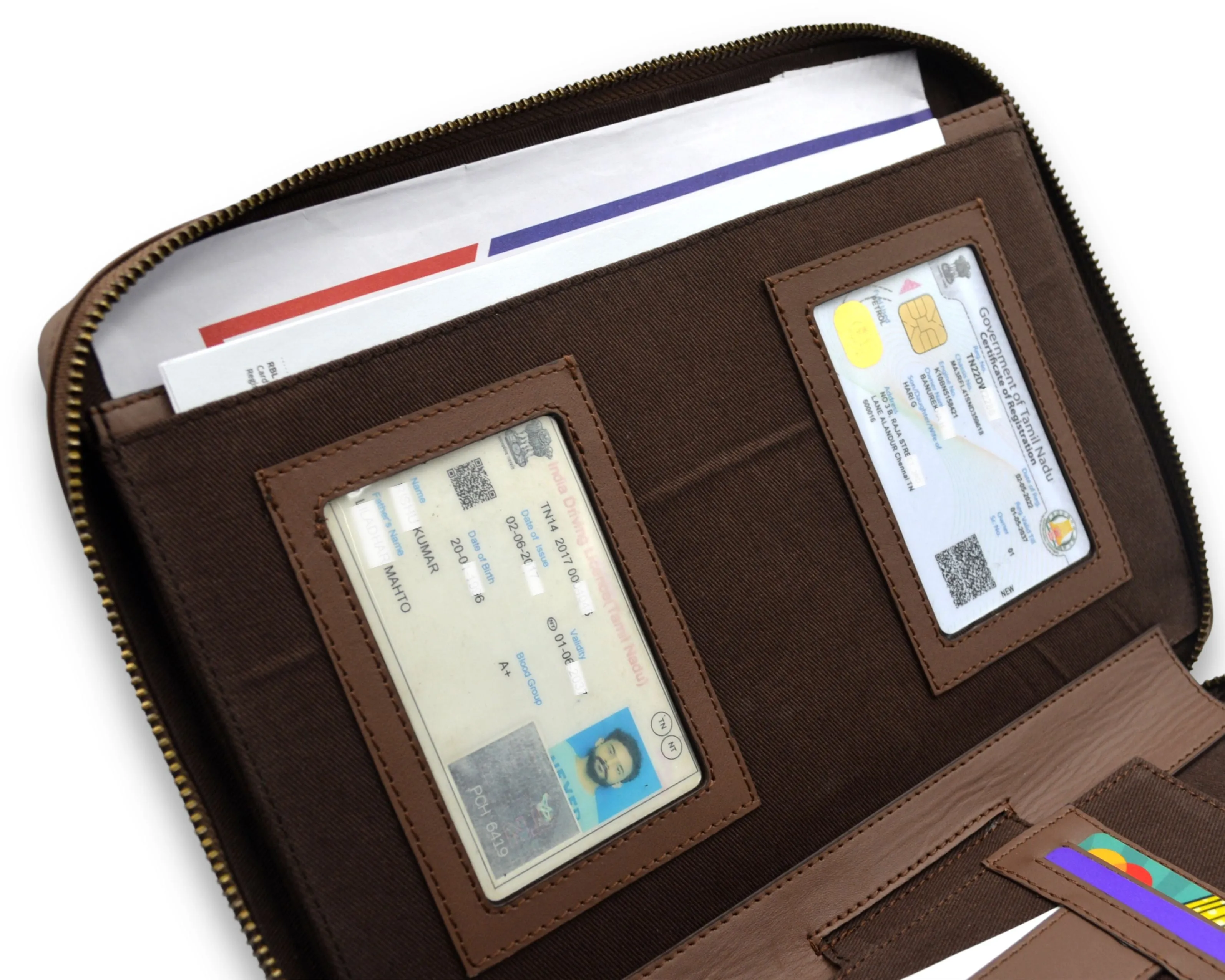 Car Document Holder - TAN