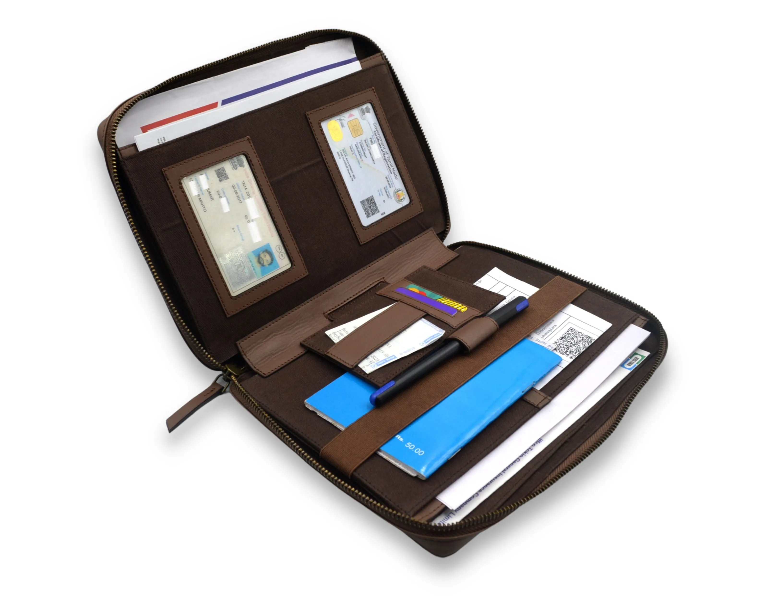 Car Document Holder - TAN