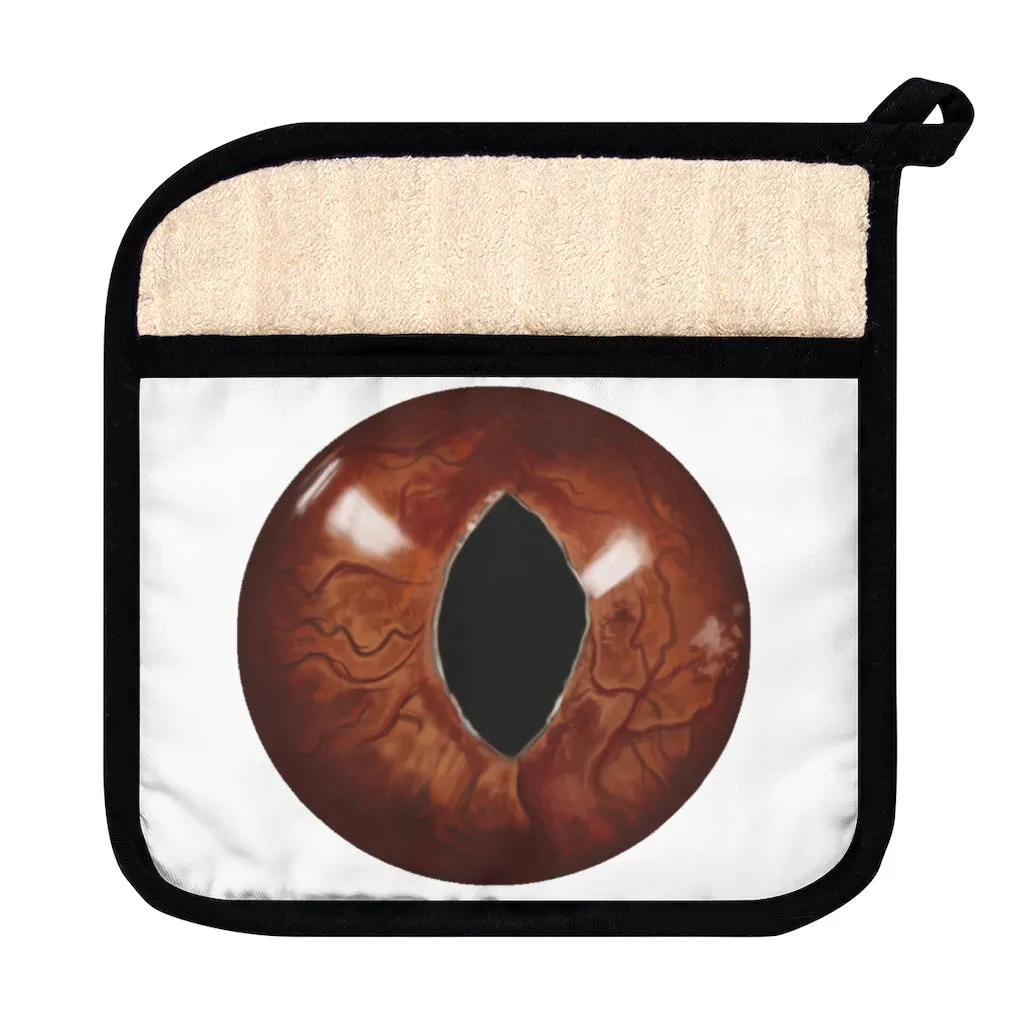 Cat Eyes Pot Holder with Pocket