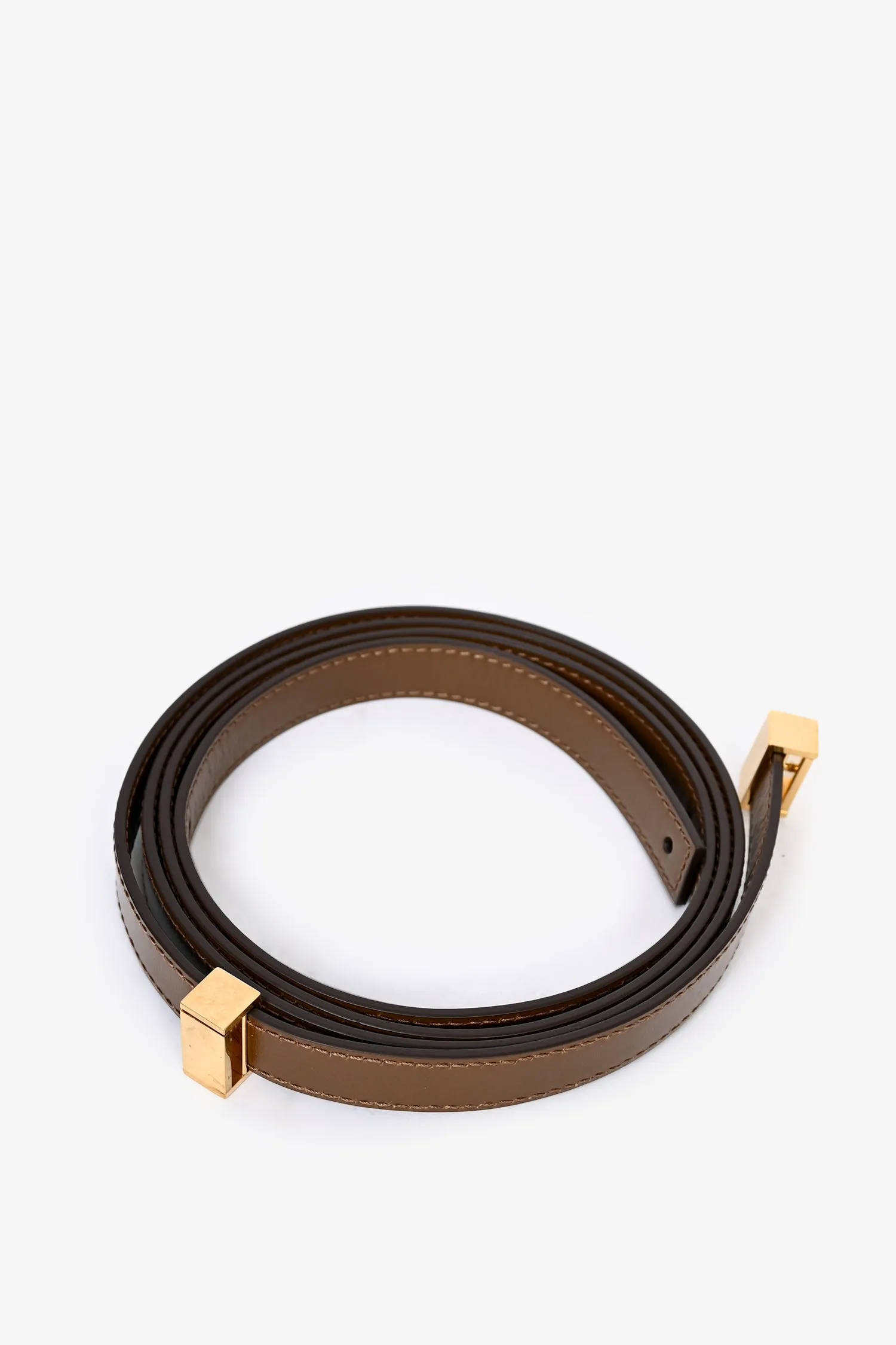 Celine Brown Leather Teen Box Bag