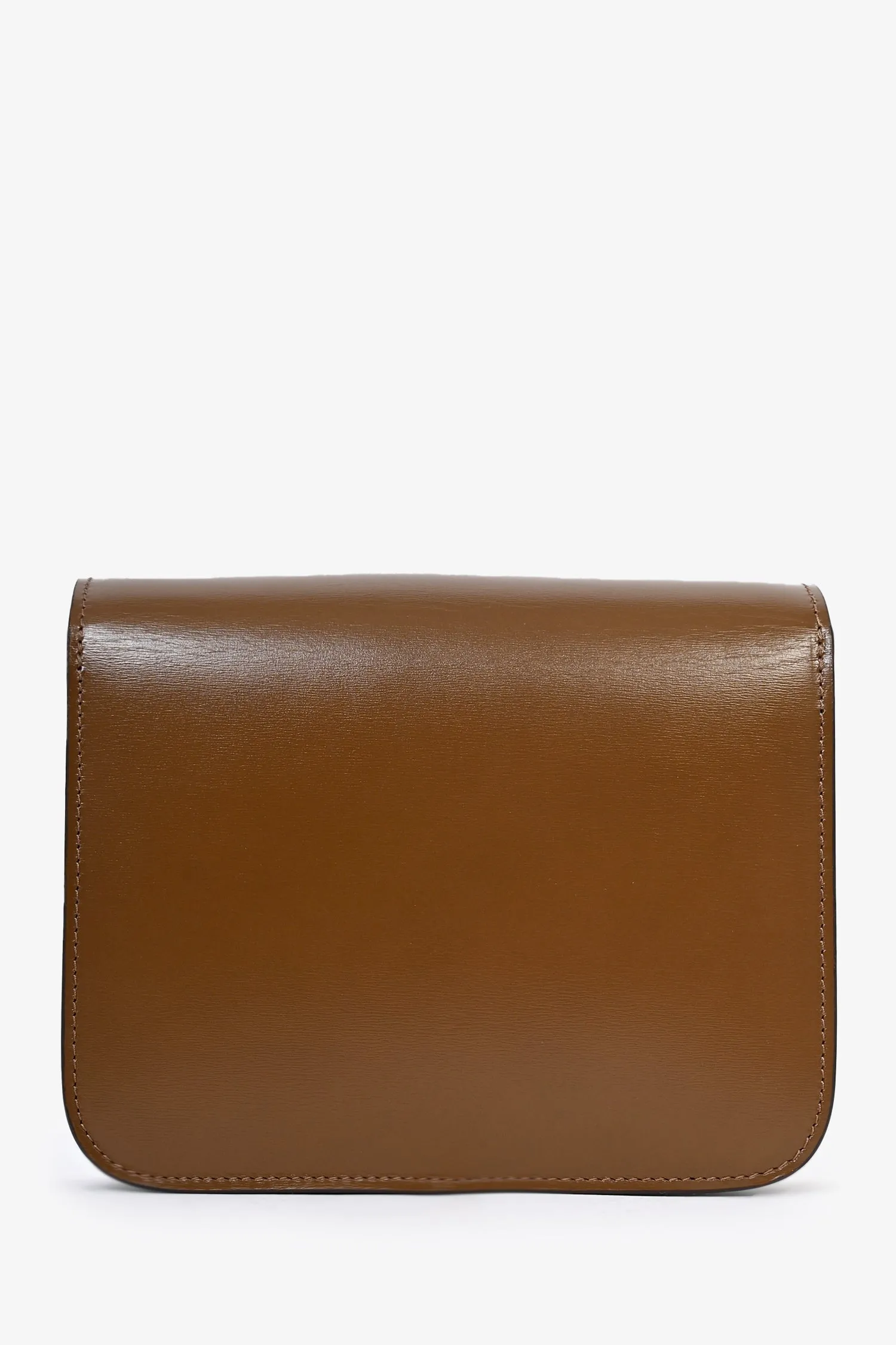 Celine Brown Leather Teen Box Bag