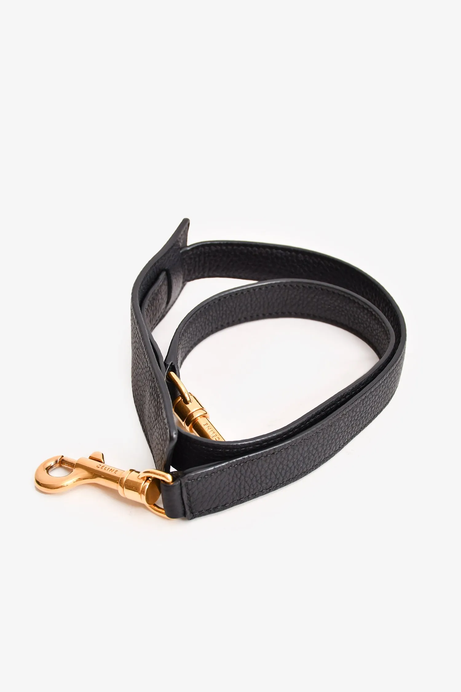 Celine Tricolor Leather Small Trapeze Bag with Strap