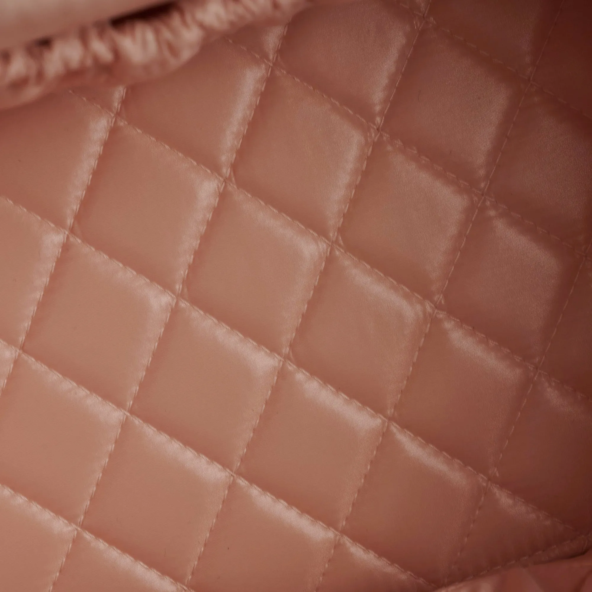 Chanel Caviar Vanity Cosmetic Bag Pink Rose Clair