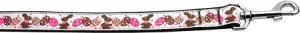 Chocolate Bunnies Nylon Dog Leash 3-8 Inch Wide 4ft Long