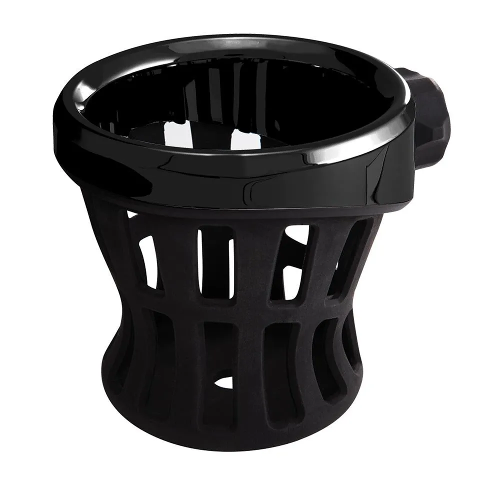 Ciro Drink Holder-Rider & Passenger Mount Options-Harley & Metric-Black
