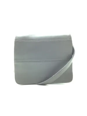 Coach Tribeca Stitch Flap Shoulder Bag Leather Grey