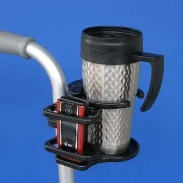 Combination Cell Phone / Adjustable Drink Holder for Mobility Products | A0015