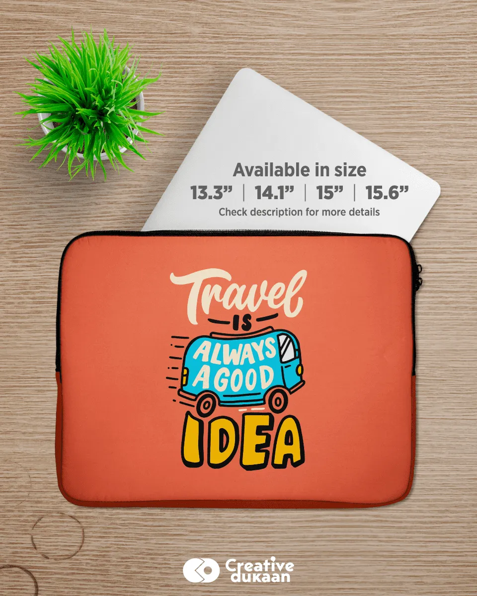 Cool and Quirky "Travel Idea" Laptop Sleeves