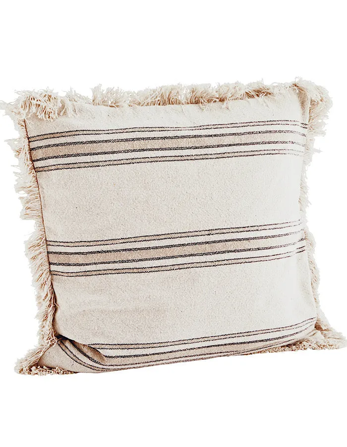 Cotton Monochrome Cushions with Fringe