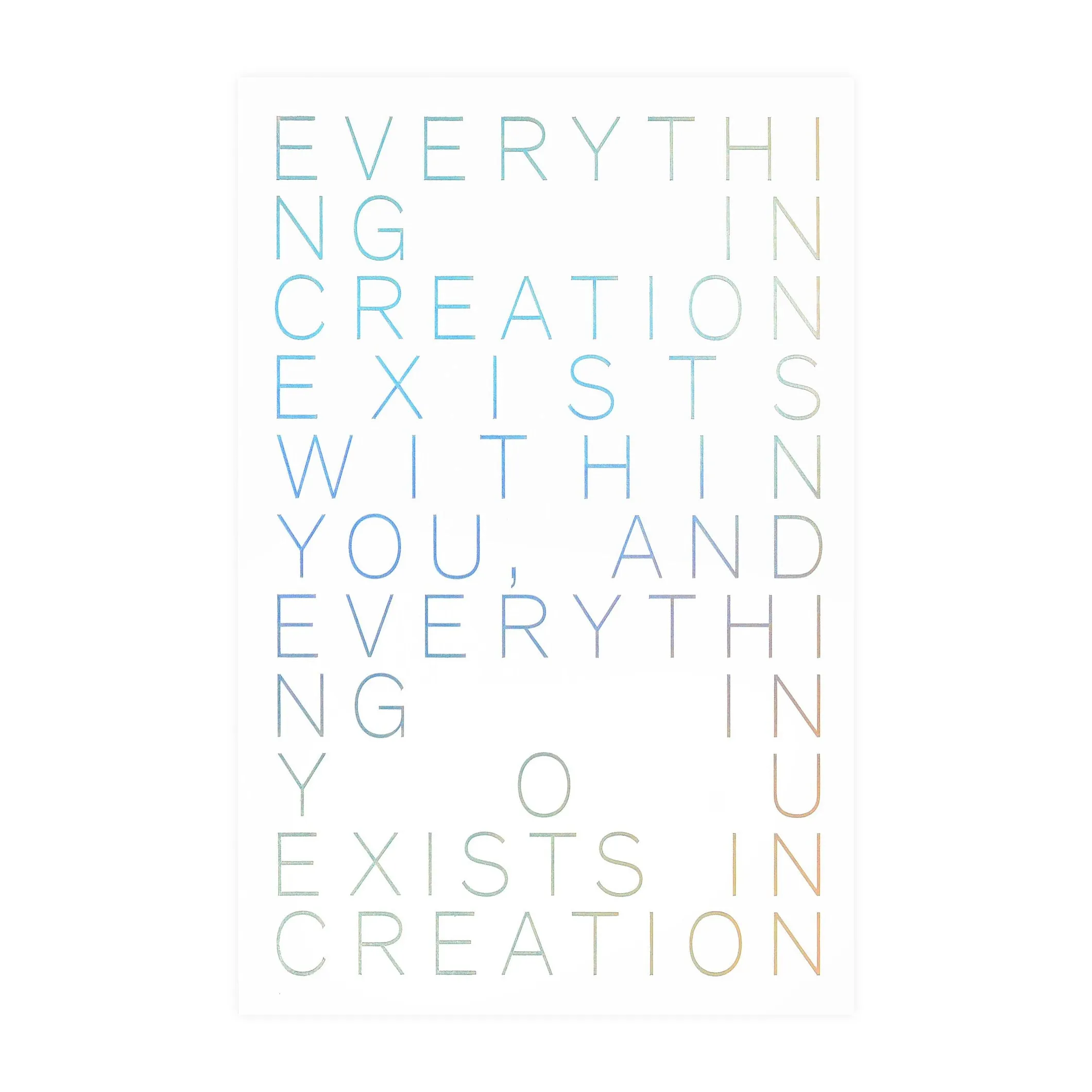 Creation Greeting Card