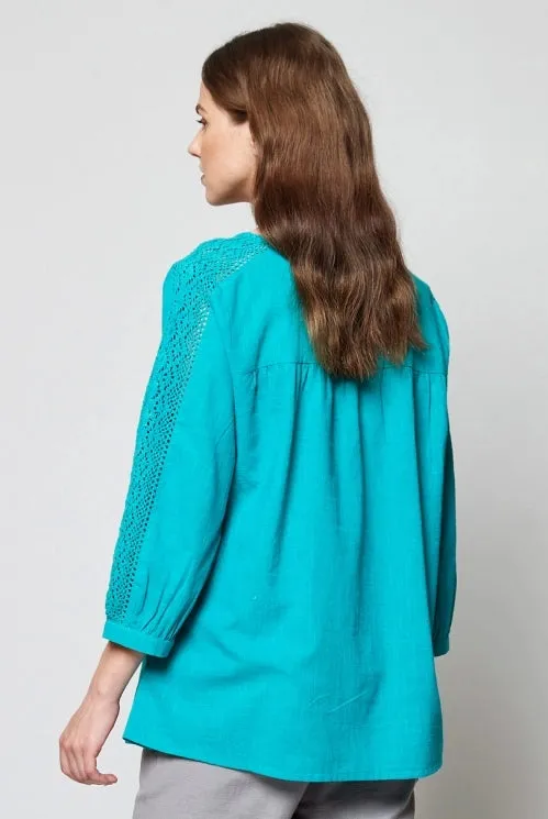 Crochet Sleeve Top