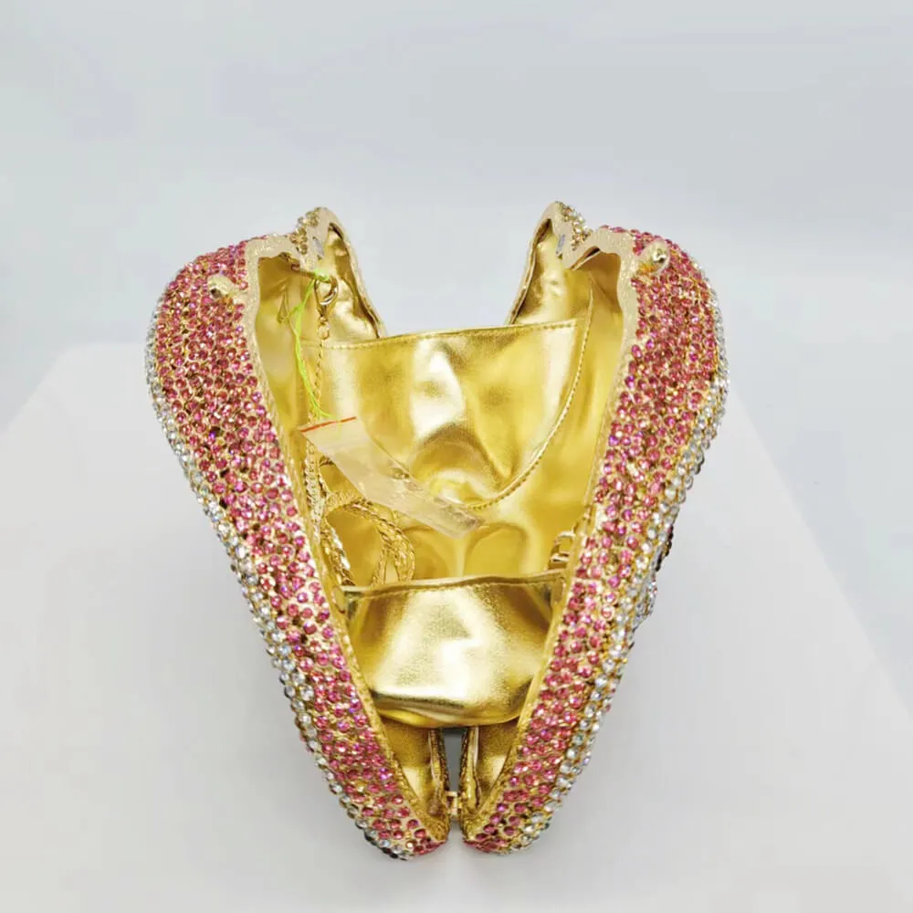 Crystal Conch Shape Minaudiere