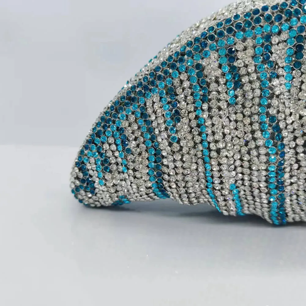 Crystal Conch Shape Minaudiere