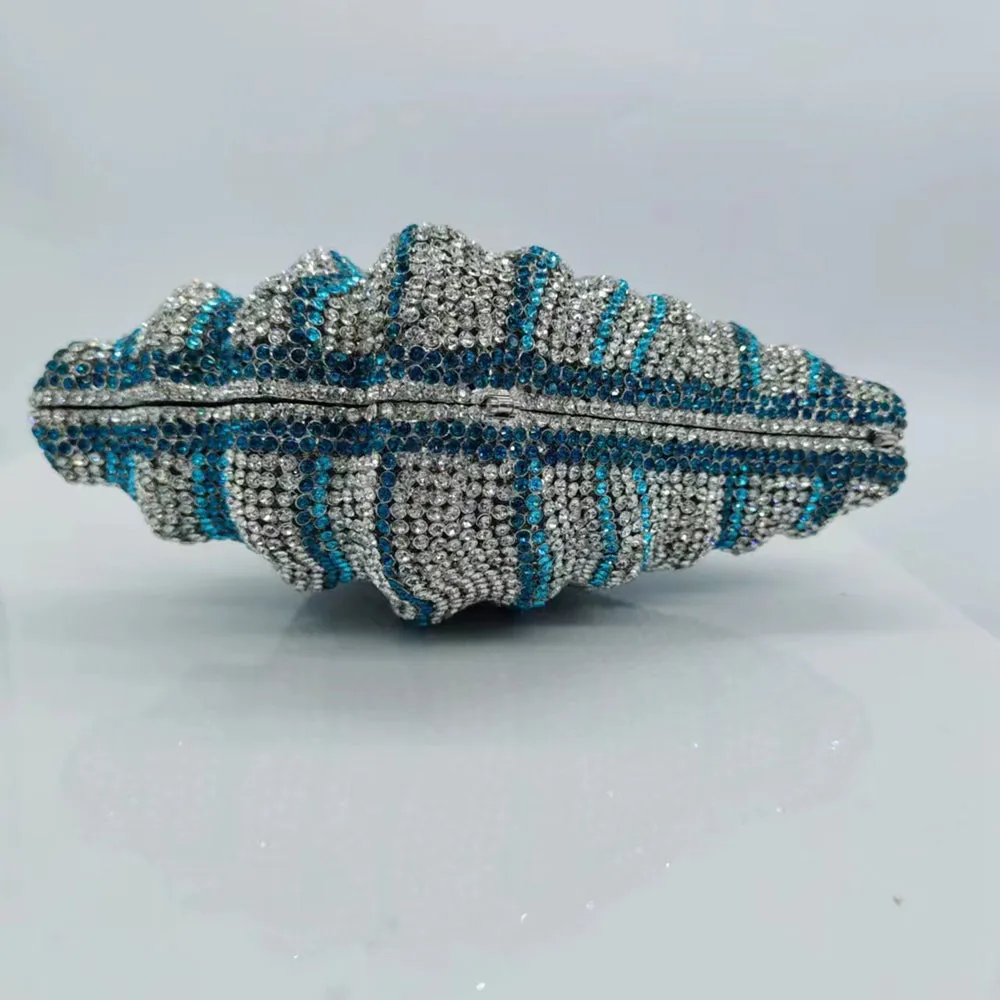 Crystal Conch Shape Minaudiere