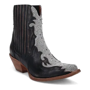 CRYSTAL LEATHER BOOTIE