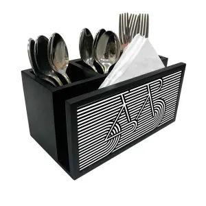 Cutlery Tissue Holder Napkin Stand -  Cycle Lines