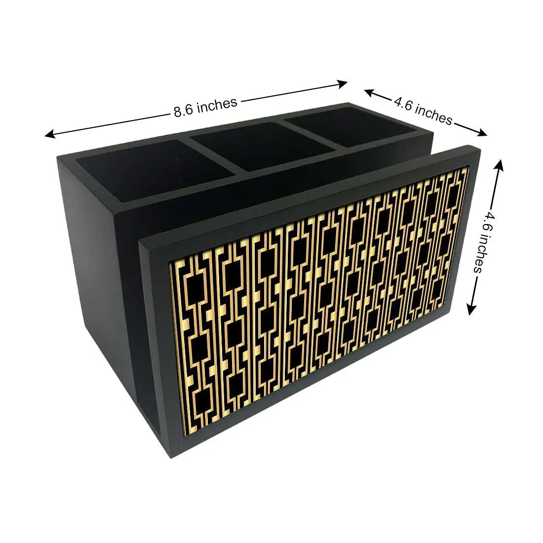 Cutlery Tissue Holder Napkin Stand -  Retro Pattern