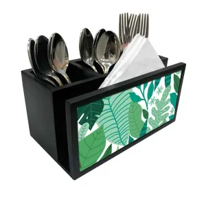 Cutlery Tissue Holder Napkin Stand -  Tropical