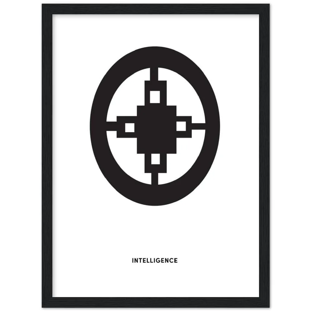 DAME DAME Adinkra Symbol Framed Art Print