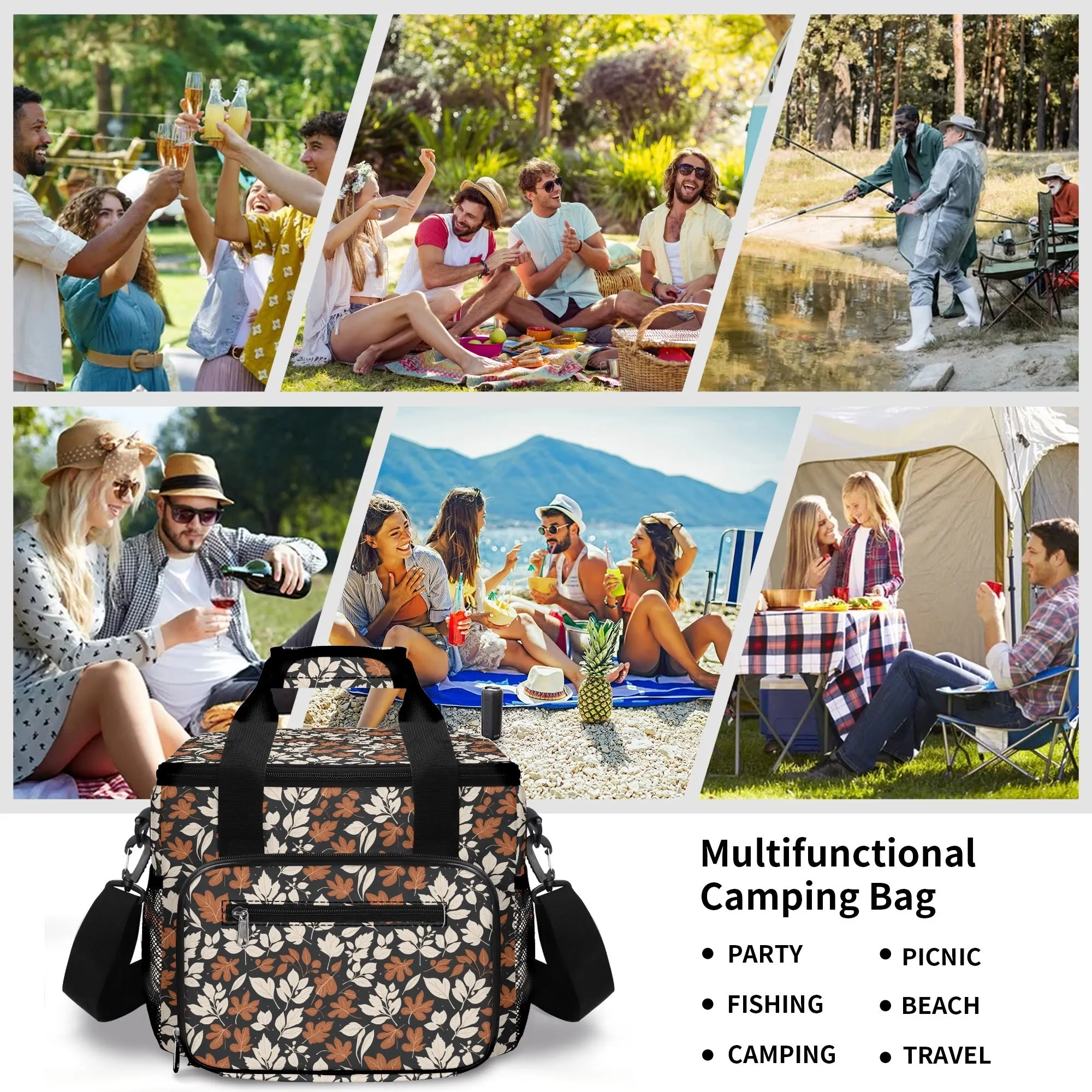 Dark Autumn Insulated Leakproof Cooler Bag Lunch Box