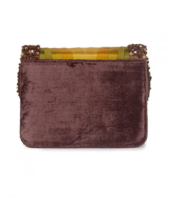 Dark Gold Taj Clutch