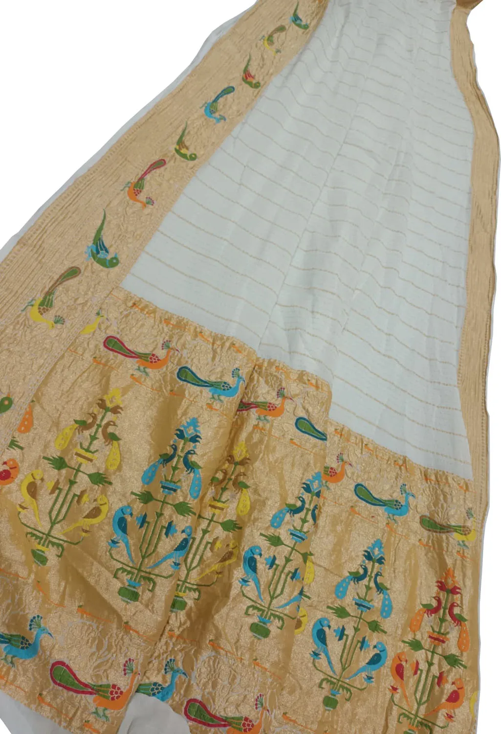 Dazzling Dyeable Banarasi Handloom Pure Tussar Georgette Saree