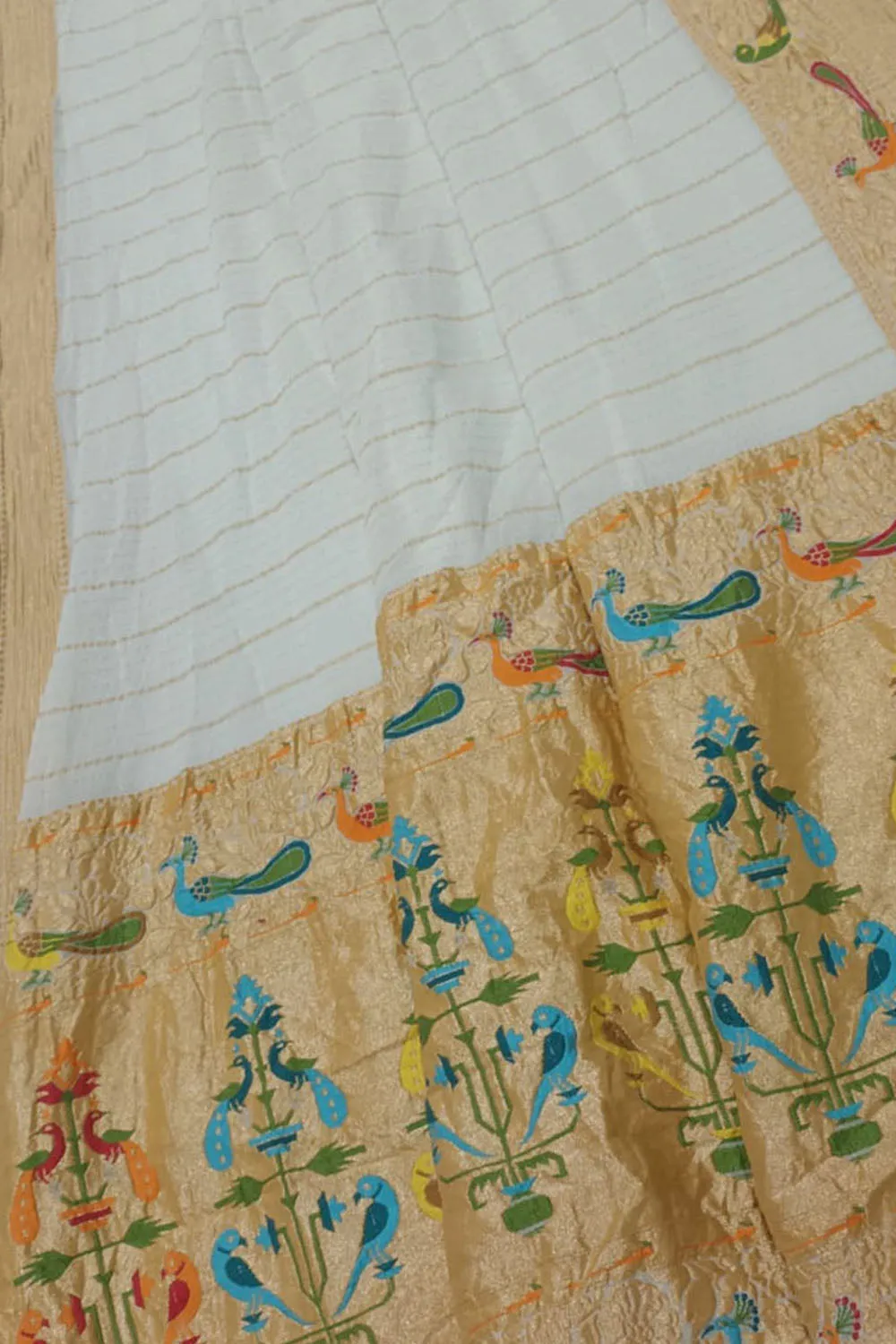 Dazzling Dyeable Banarasi Handloom Pure Tussar Georgette Saree