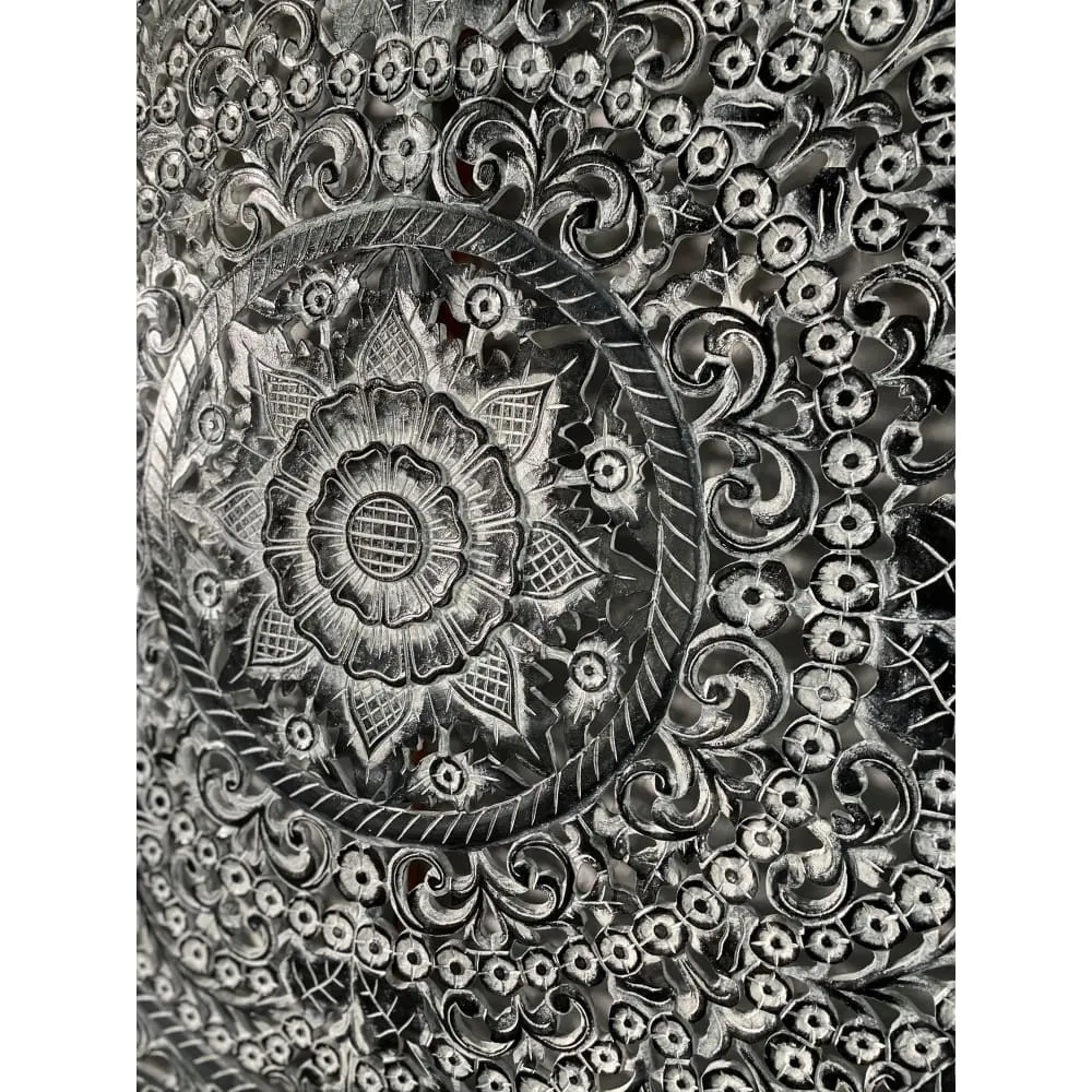 Decorative Panel "Peony" - Monochrome