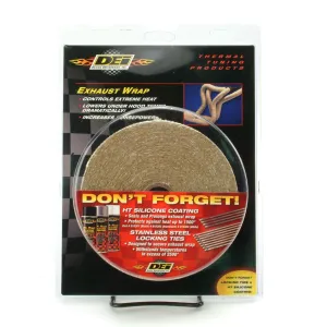 DEI 010109 Exhaust Wrap 8" x 100ft Tan