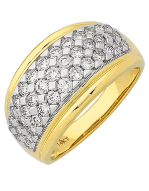 Diamond Ring - 14ct Yellow Gold Diamond Ring - 767635