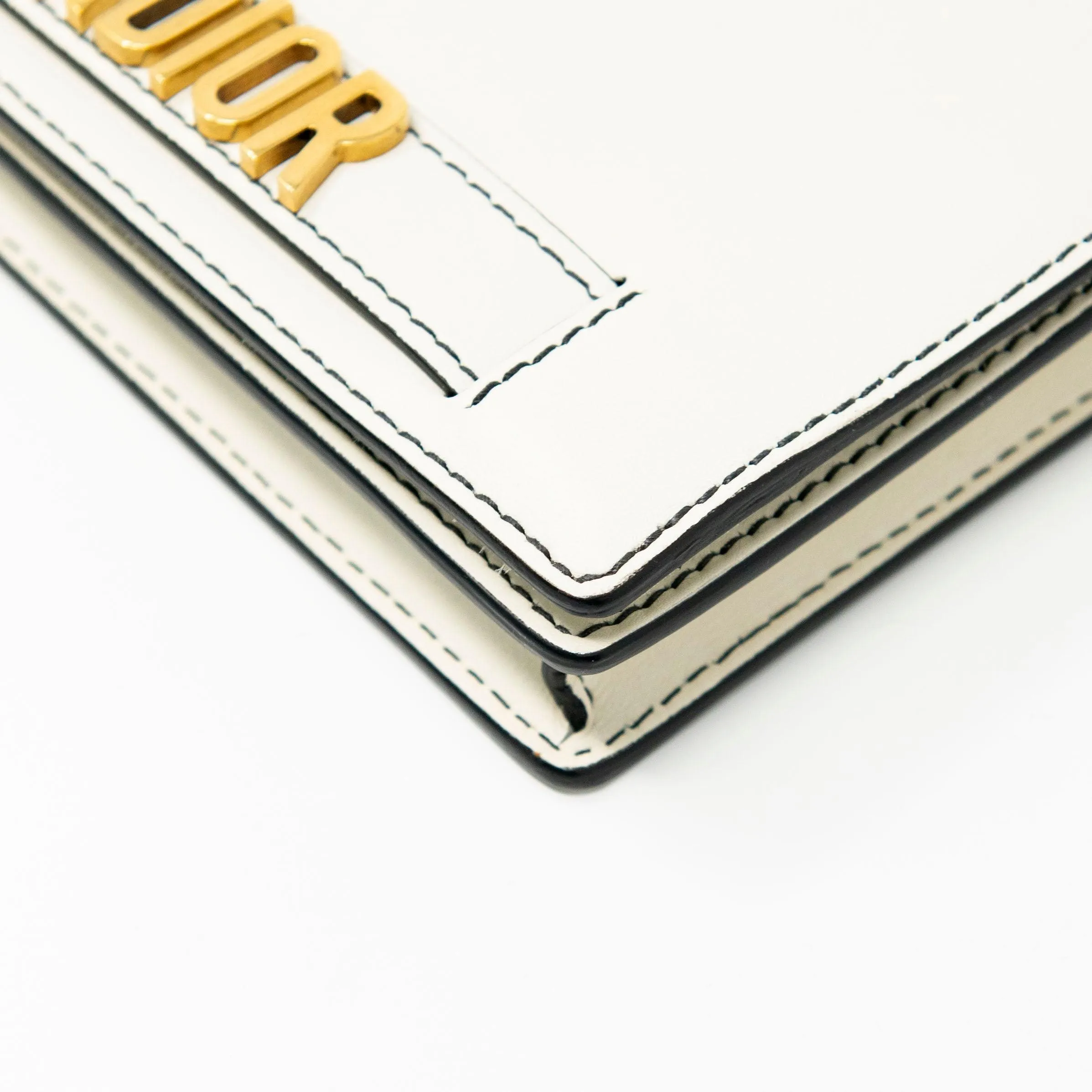 Dior J’adior White Wallet On Chain