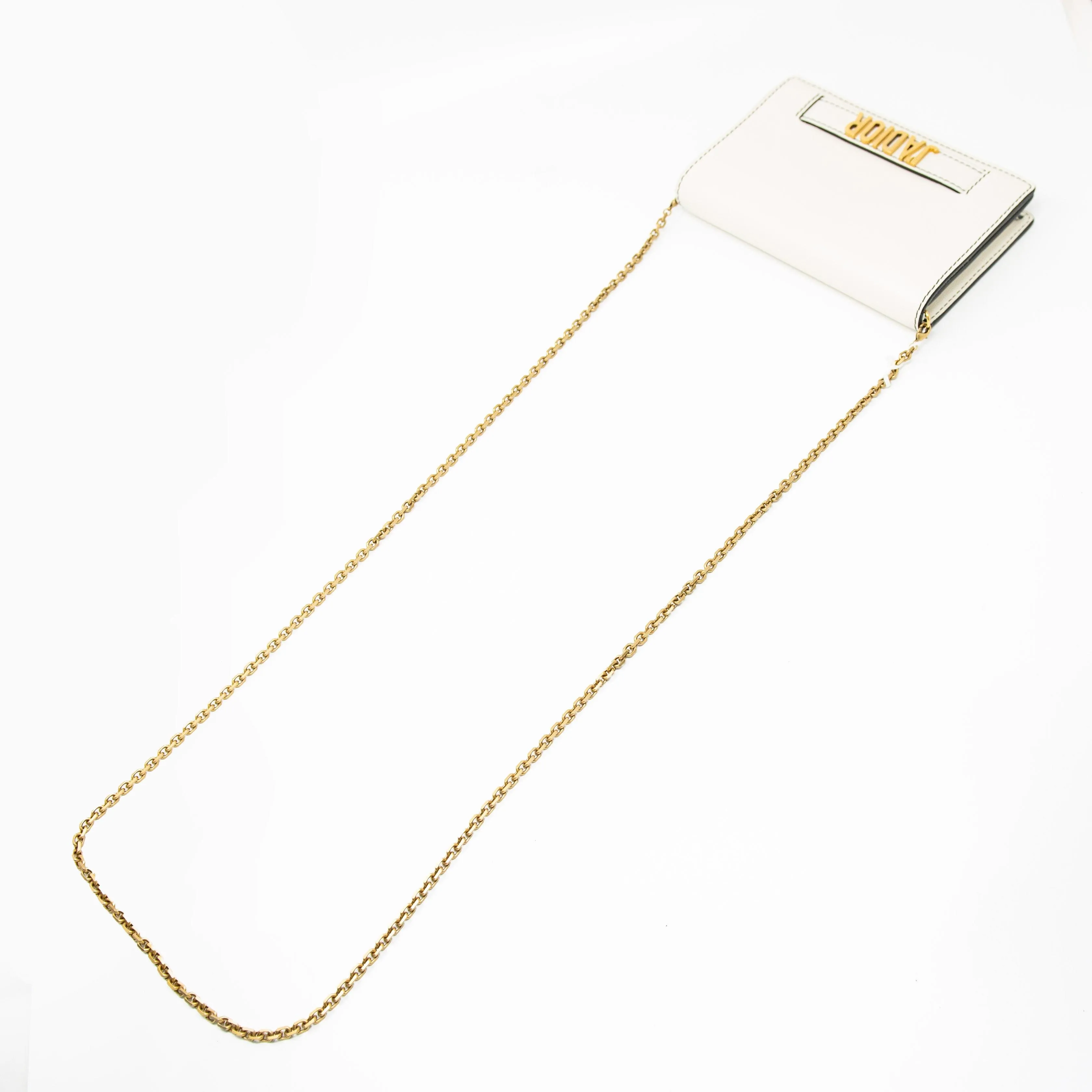 Dior J’adior White Wallet On Chain