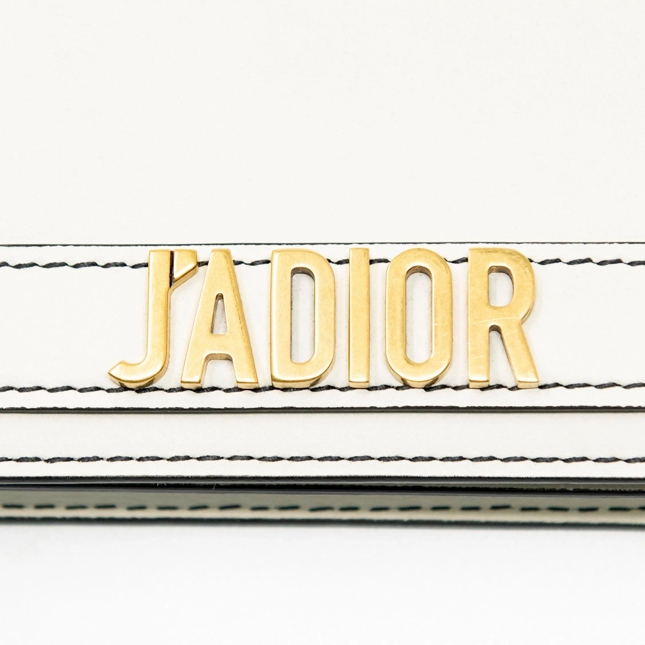 Dior J’adior White Wallet On Chain