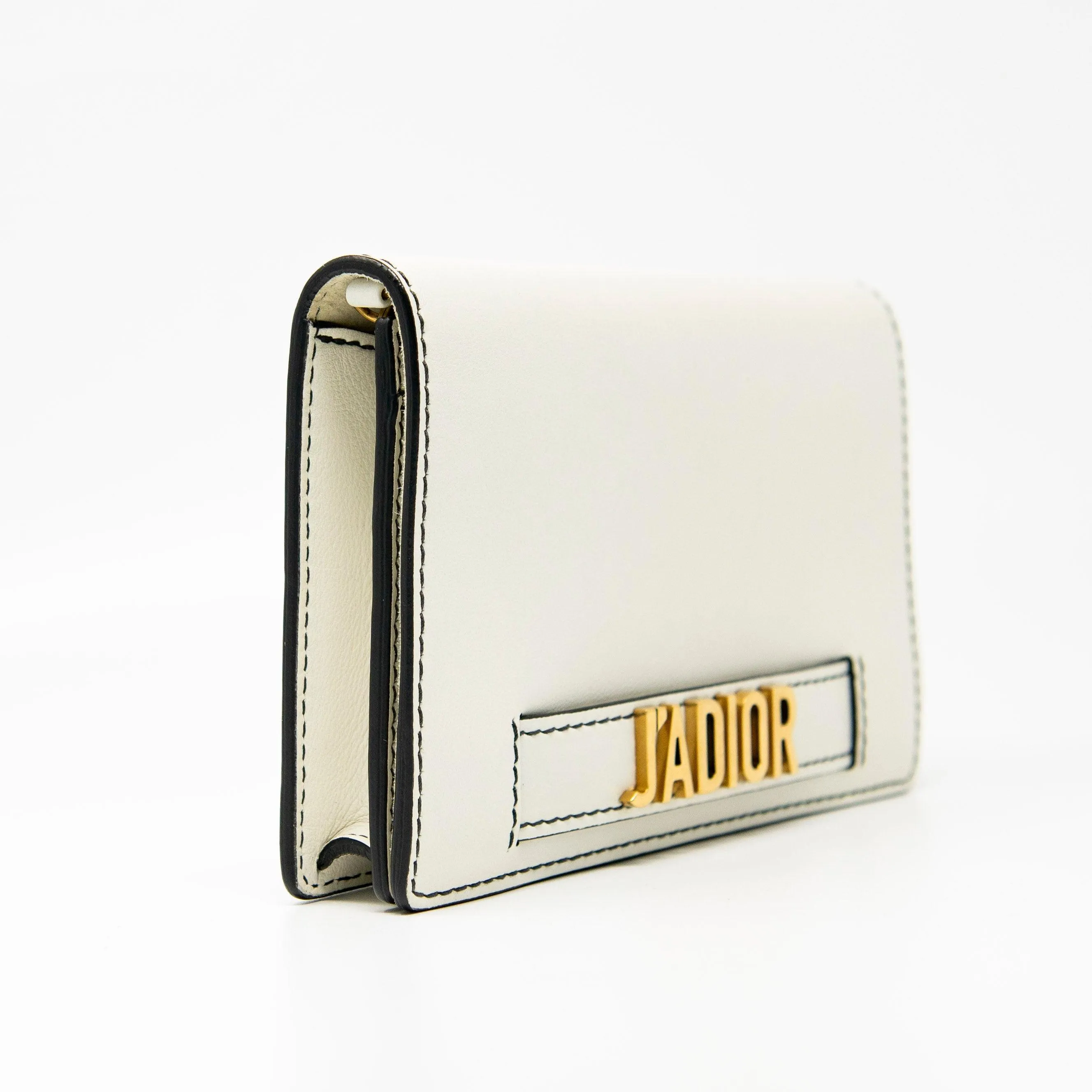 Dior J’adior White Wallet On Chain