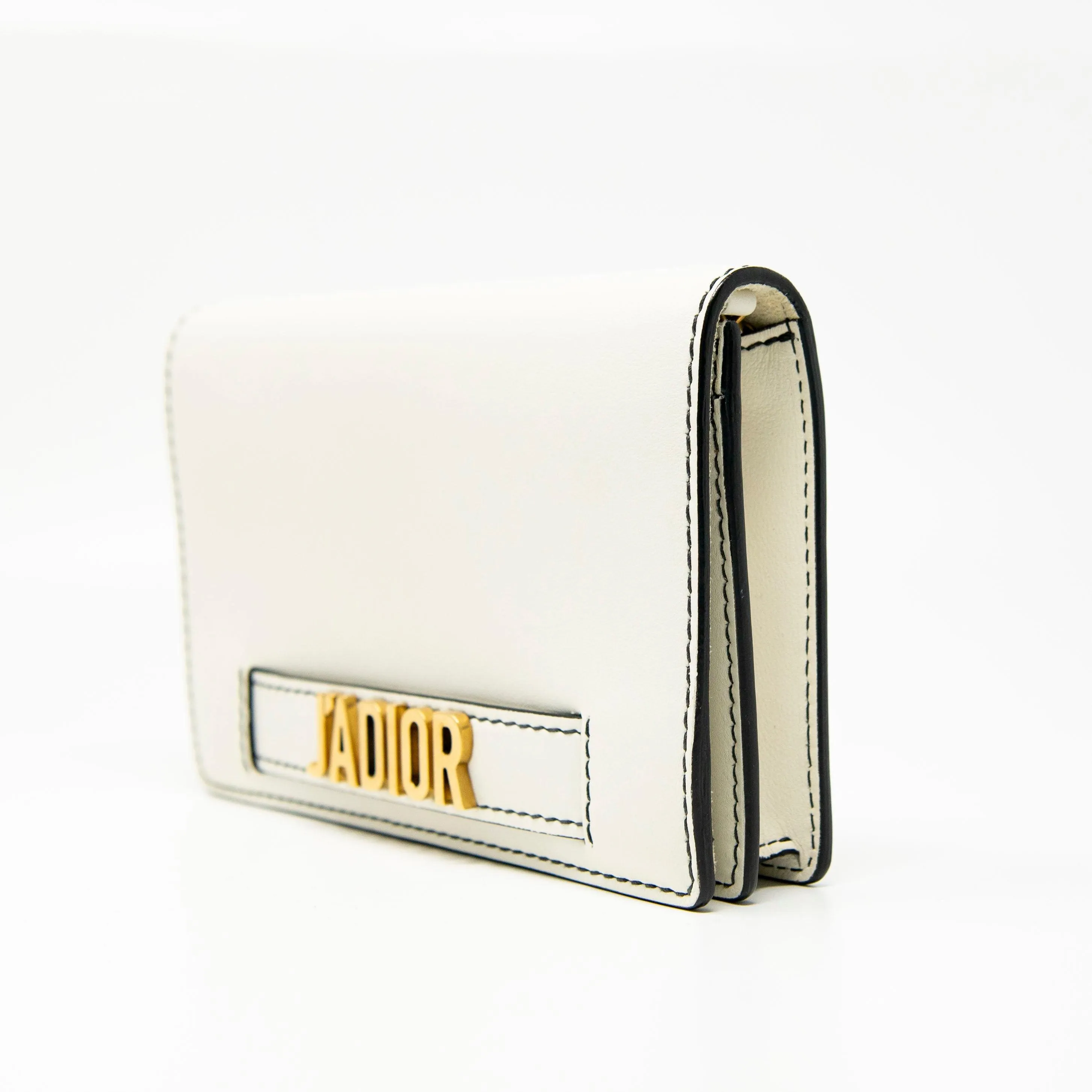 Dior J’adior White Wallet On Chain