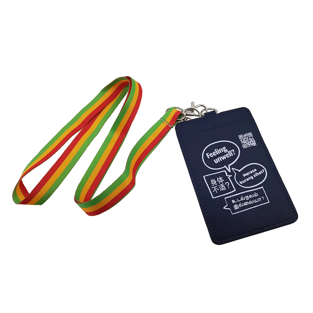 Documents ID lanyard with cards and Hanging rope