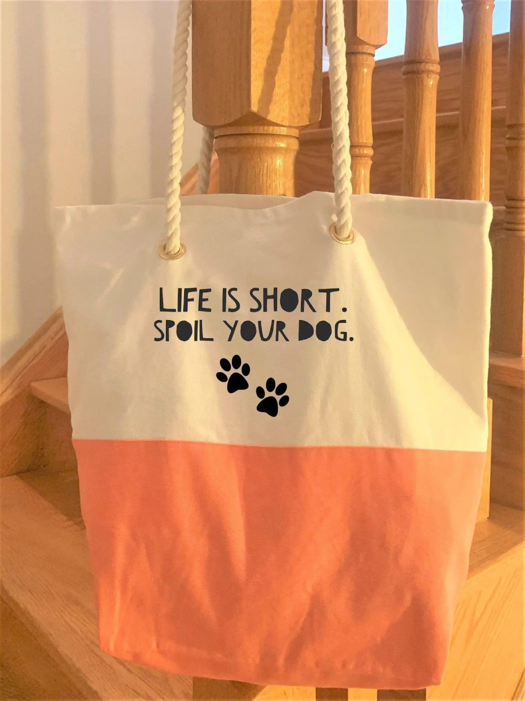 Dog Quotes Tote Bag