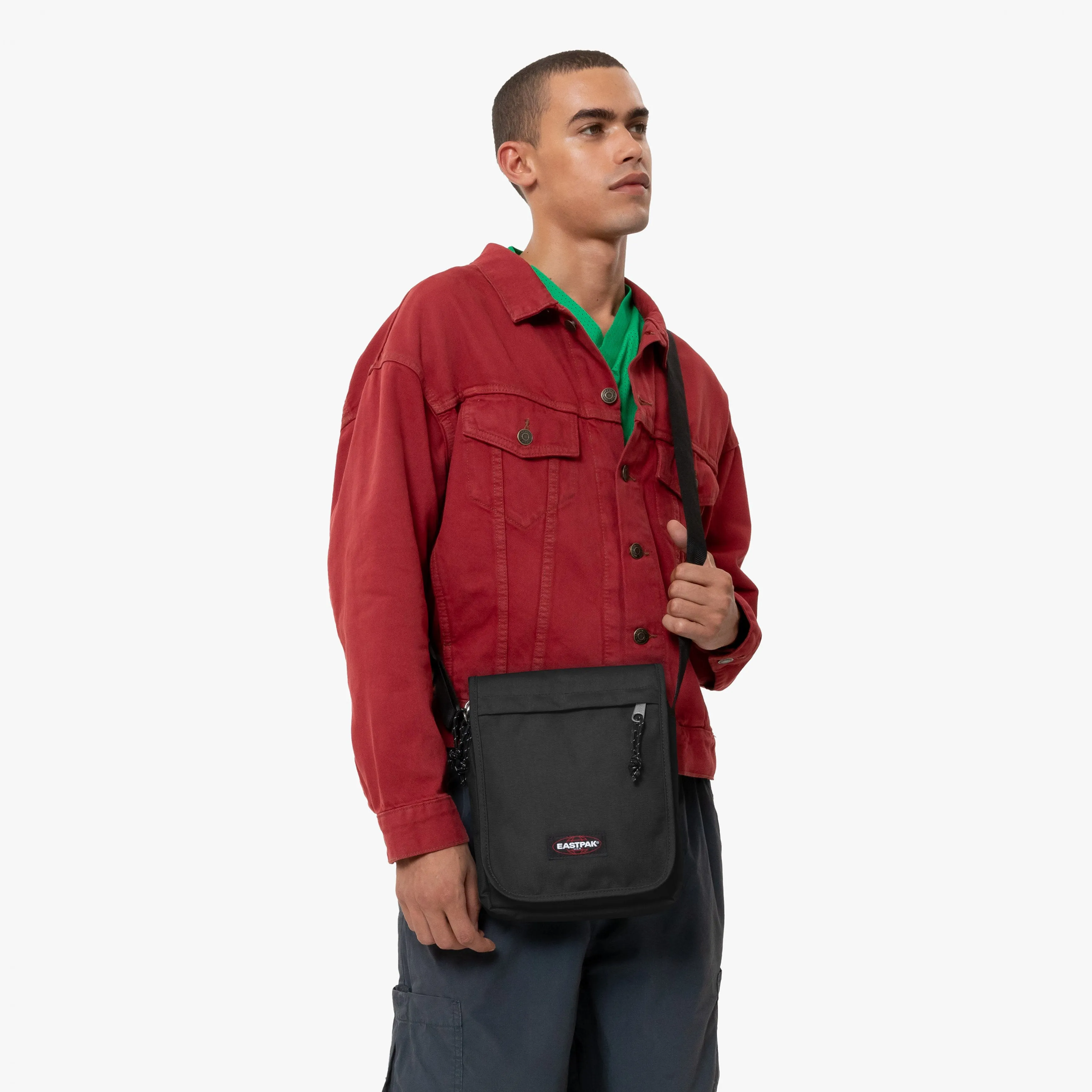 Eastpak Flex Black Medium Crossbody Bag - EK746008