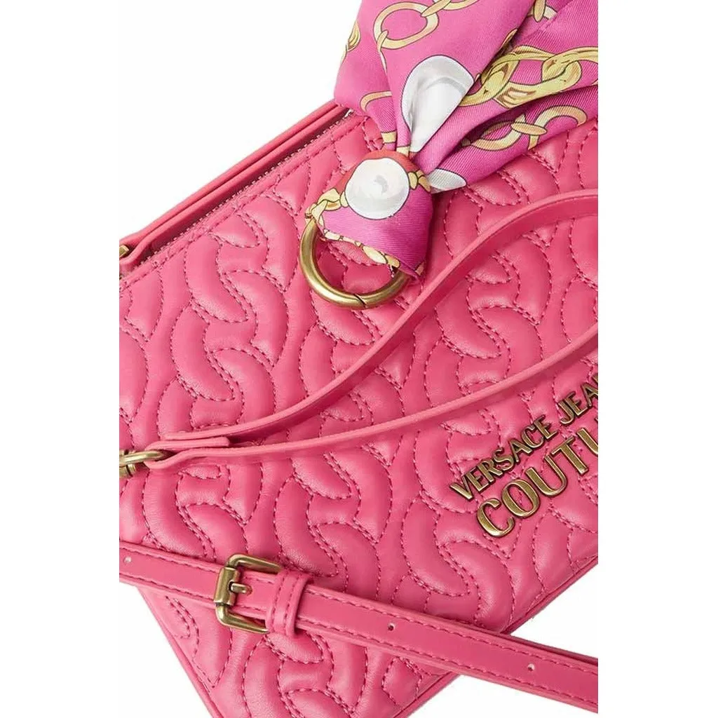 Elegant Logo Detail Zip Clutch Bag