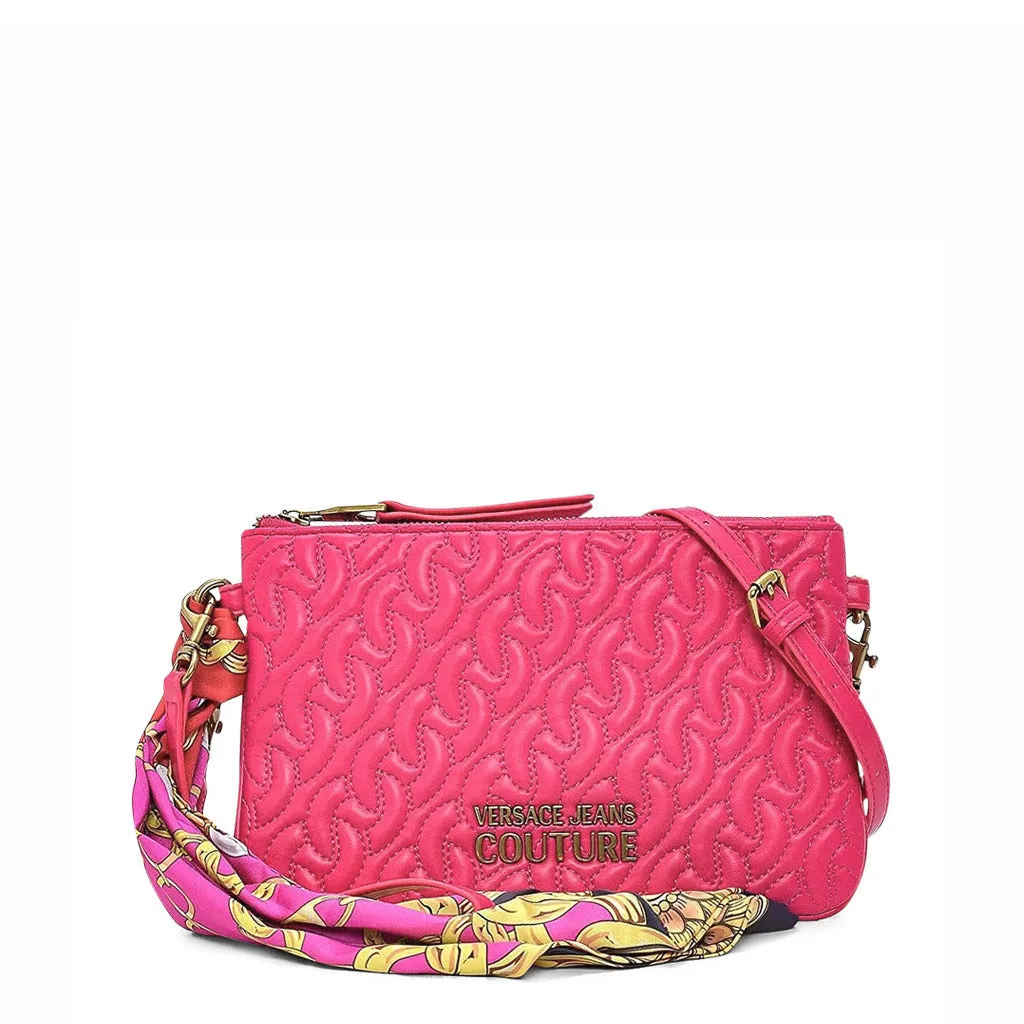 Elegant Logo Detail Zip Clutch Bag