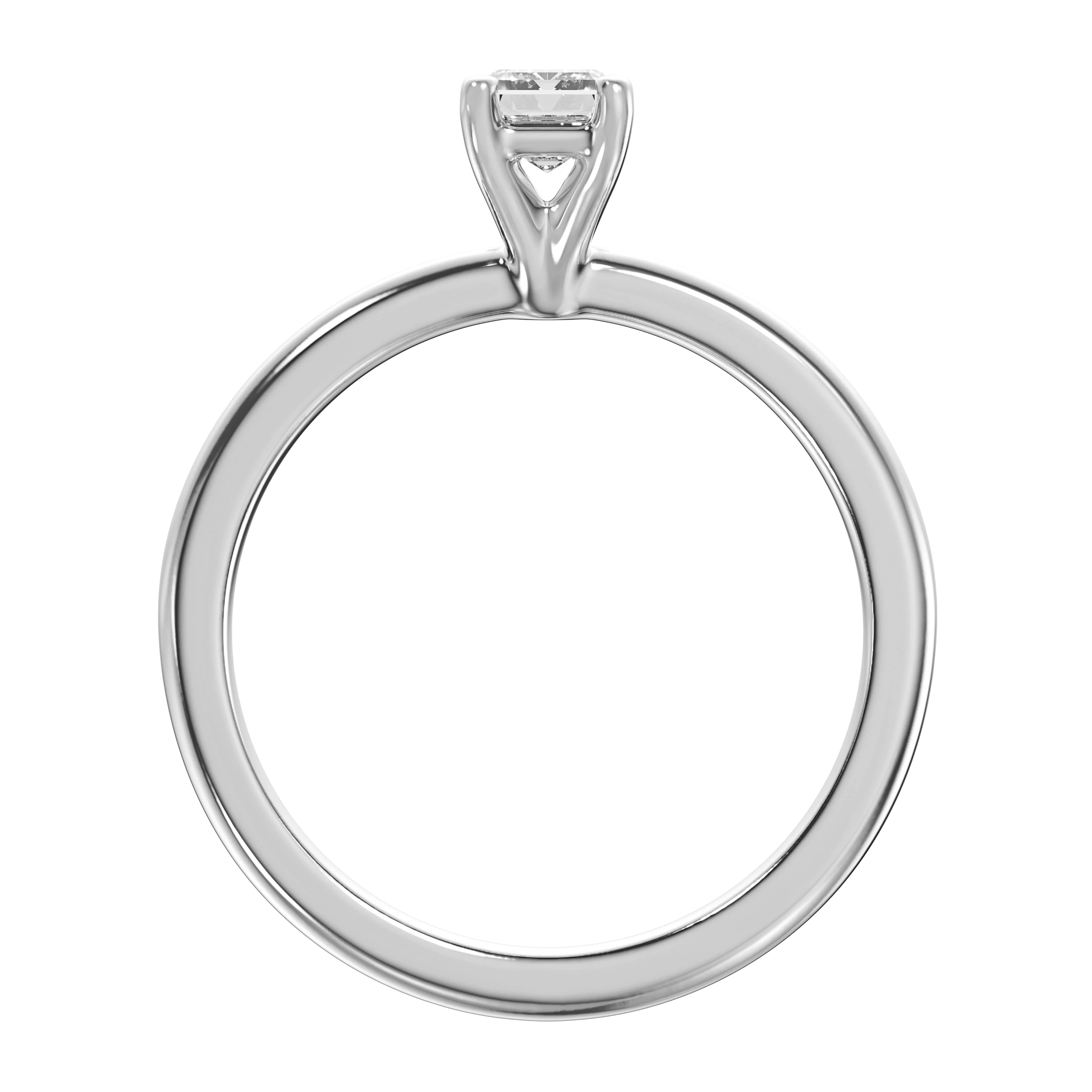 Emerald/Radiant Solitaire Setting