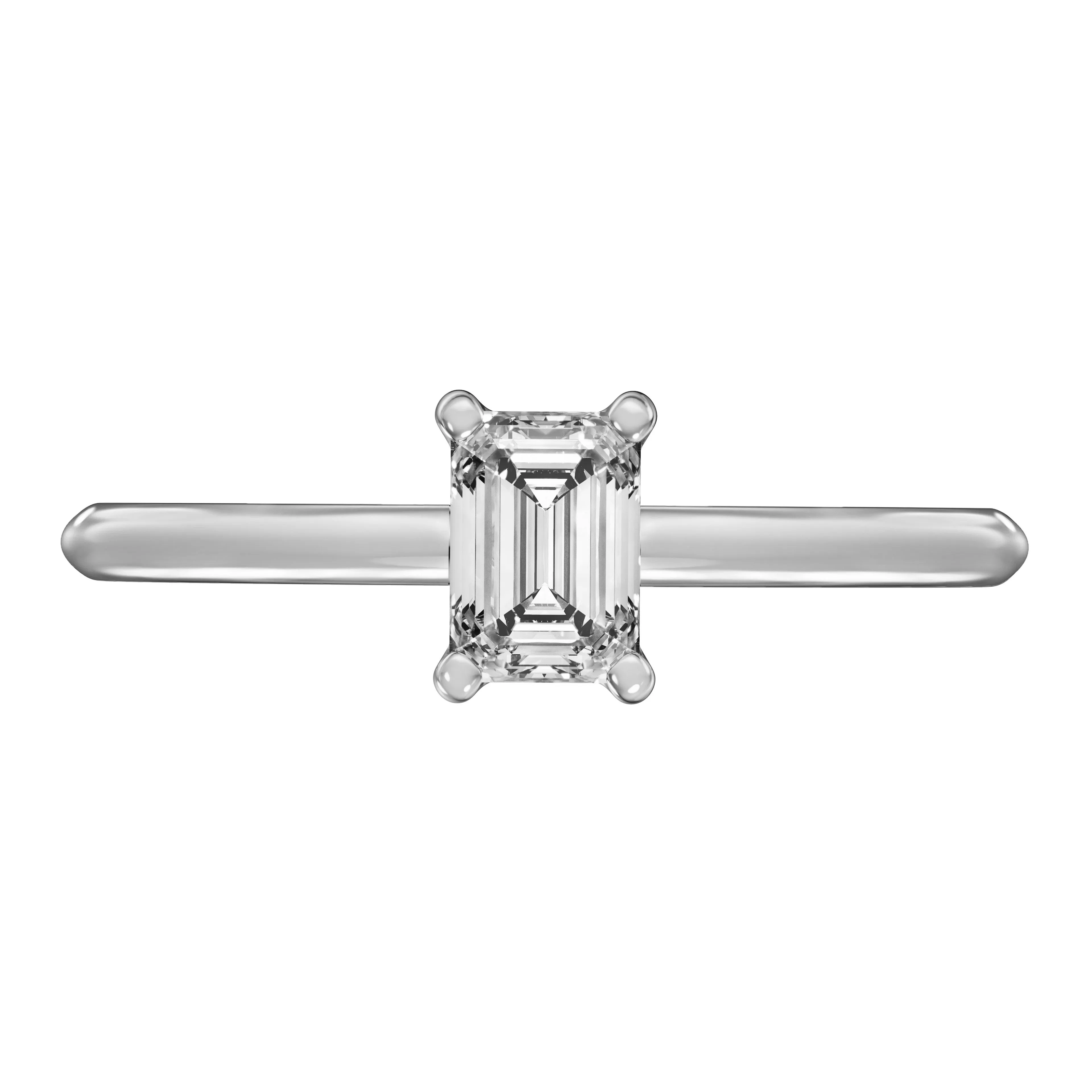 Emerald/Radiant Solitaire Setting