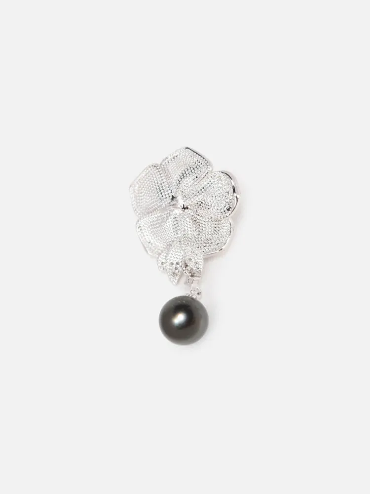 EP YAYING Tahitian Black Pearl Earrings