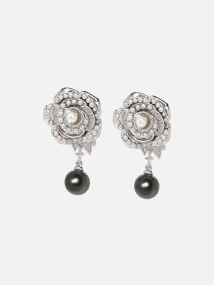 EP YAYING Tahitian Black Pearl Earrings