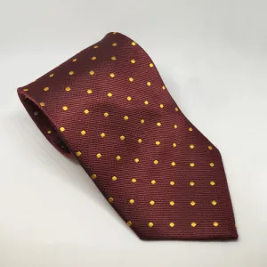 Equetech Junior Polka Dot Show Tie Burgundy